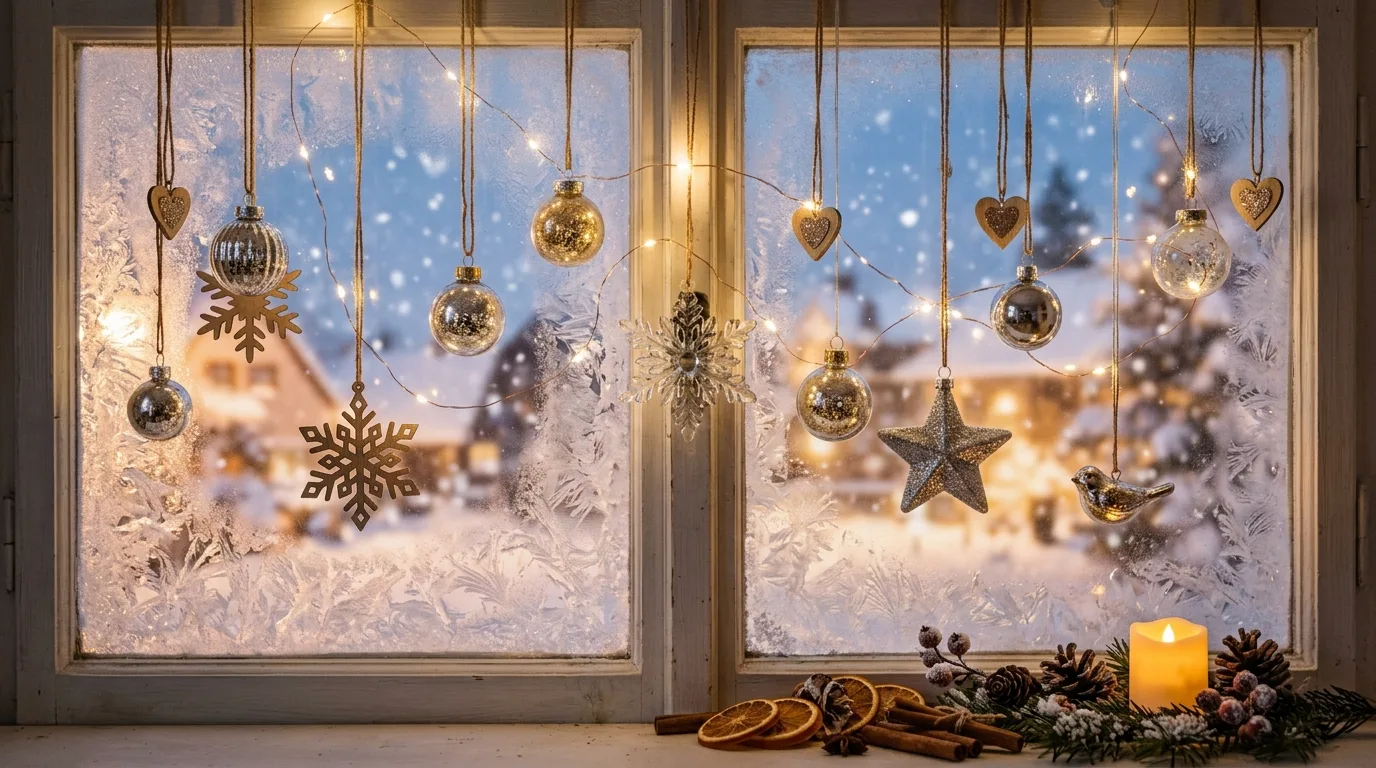 Create a softer Christmas feeling in the bedroom inspiration for an indoor Christmas setting.
